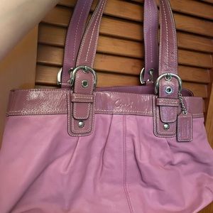 Coach large pink tote